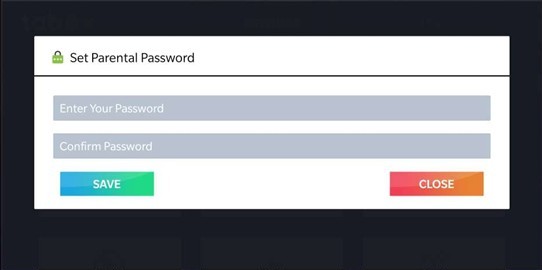 Скриншот родительского контроля TABOX
